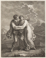 TvB G 3102
<br/>
Liefdespaar opgeschrikt door onweer
<br/>
<em>Velijn, Philippus</em>